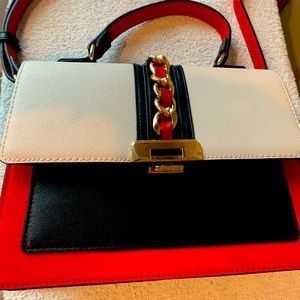 Aldo tri-color medium size satchel